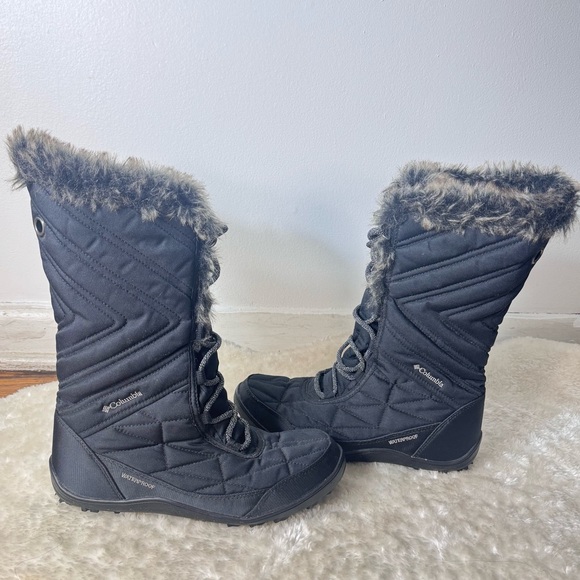 Columbia Minx Mid 3 Waterproof Omni grip black Snow Winter Boot Women's Shoe 8 - Picture 5 of 15